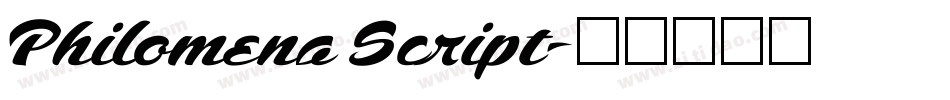 Philomena Script字体转换